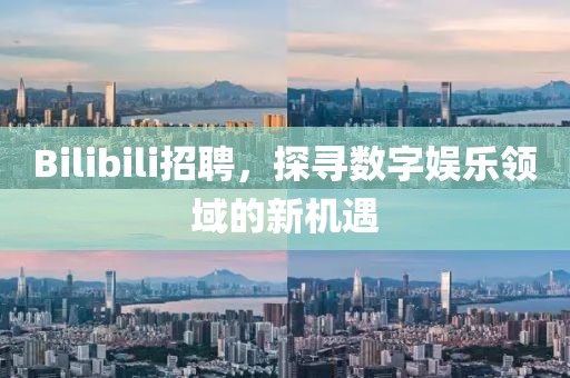 Bilibili招聘，探寻数字娱乐领域的新机遇