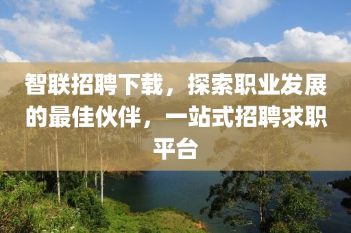 智联招聘下载，探索职业发展的最佳伙伴，一站式招聘求职平台