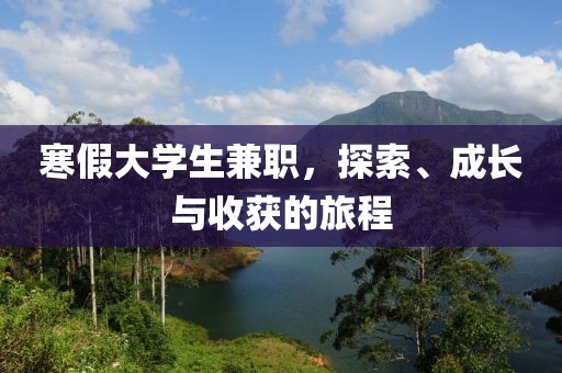 寒假大学生兼职，探索、成长与收获的旅程