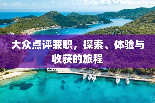 大众点评兼职，探索、体验与收获的旅程