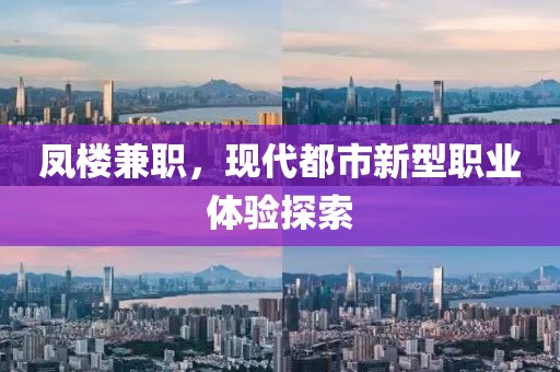 凤楼兼职，现代都市新型职业体验探索